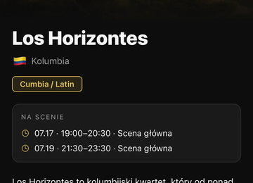 aplikacja festiwal artysta